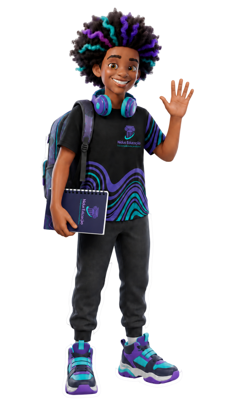 Personagem masculino da Nidus Educação