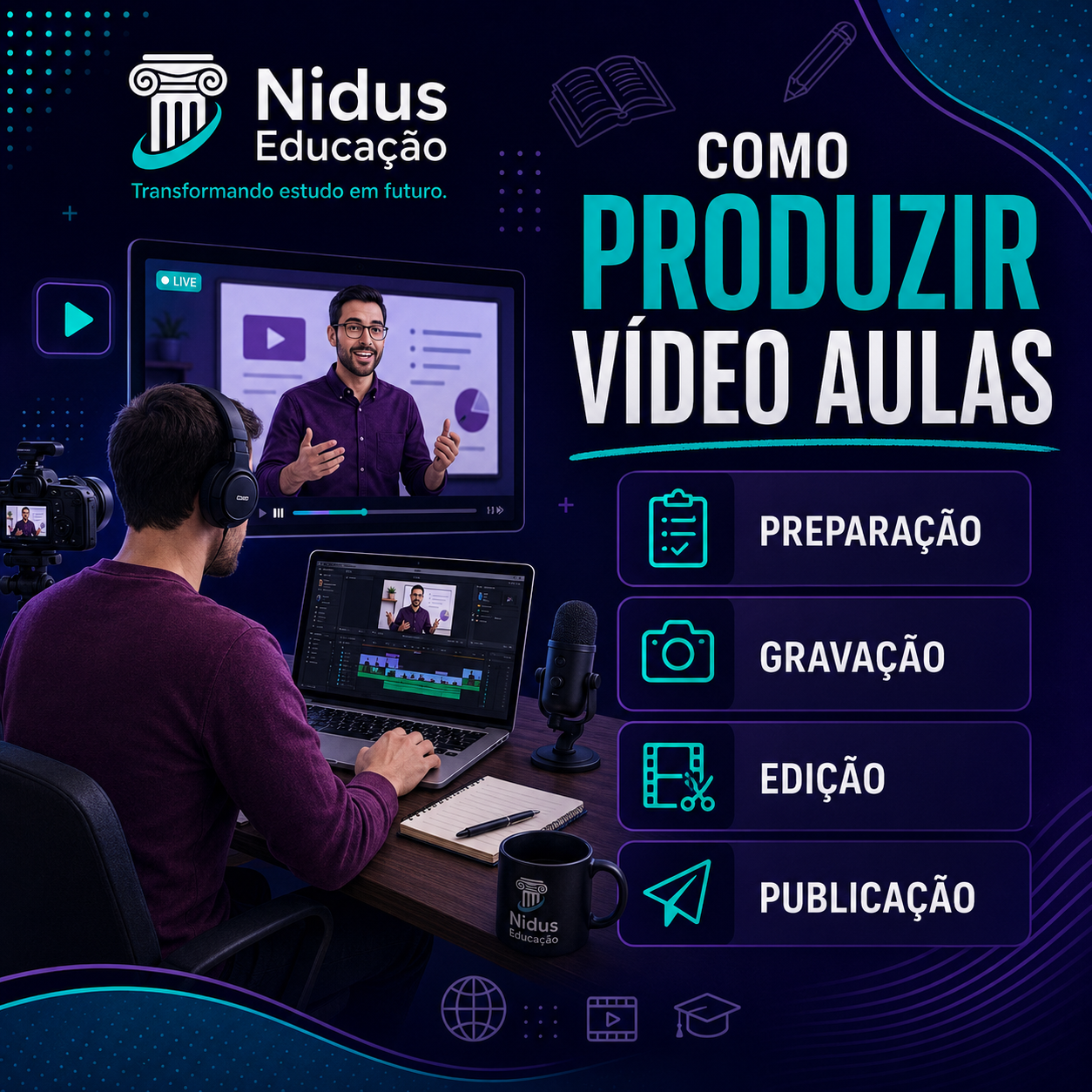 Como produzir vídeo aulas
